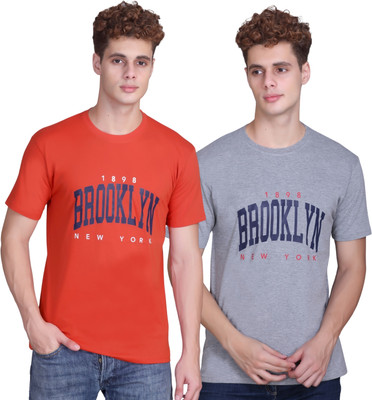 Zeffit Printed Men Round Neck Multicolor T-Shirt