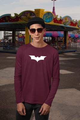 London Crew Printed Men Round Neck Maroon T-Shirt