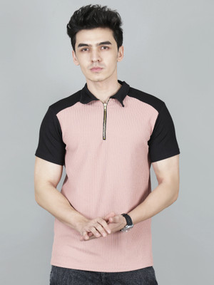 London Hills Colorblock Men Polo Neck Multicolor T-Shirt