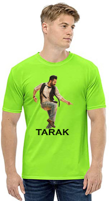 Deccan Store Printed, Typography Men Round Neck Light Green T-Shirt