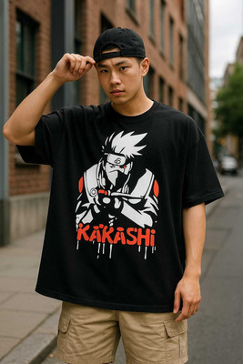 TQH Typography Men Round Neck Black T-Shirt