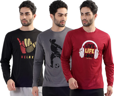Garmin Graphic Print Men Round Neck Multicolor T-Shirt