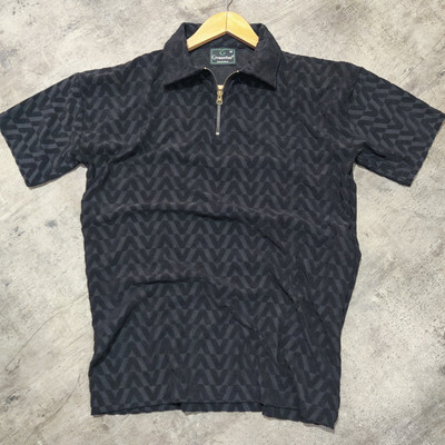 GreenFlair Solid Men Polo Neck Black T-Shirt