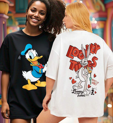 DreamBe Printed Women Round Neck Multicolor T-Shirt