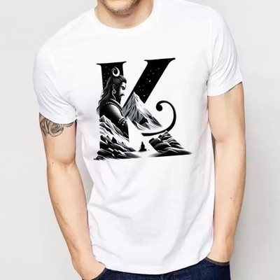 SQF Printed Men Crew Neck White T-Shirt