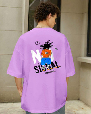 HouseOfCommon Graphic Print Men Round Neck Purple T-Shirt
