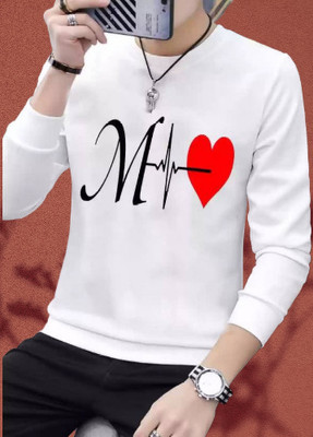 Shopaholic Printed, Typography Men Round Neck White T-Shirt