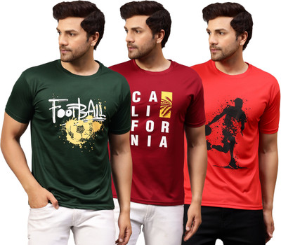 Garmin Graphic Print Men Round Neck Multicolor T-Shirt