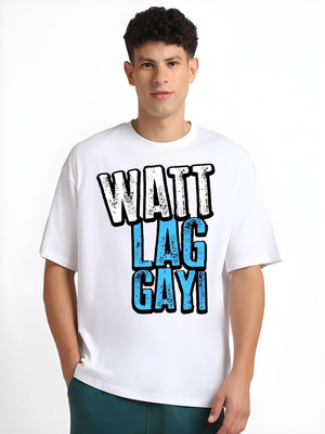 Kaido Typography Men Round Neck White T-Shirt