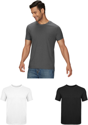 XYXX Solid Men Crew Neck Multicolor T-Shirt