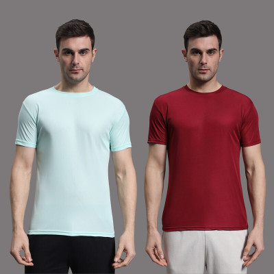 InkTees Solid Men Round Neck Green T-Shirt