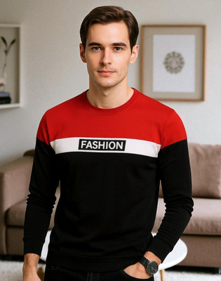 Autna Printed Men Round Neck Red T-Shirt