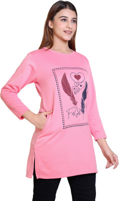 DG Divine Printed Women Round Neck Multicolor T-Shirt