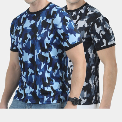 The Spooky Bee Printed Men Round Neck Multicolor T-Shirt