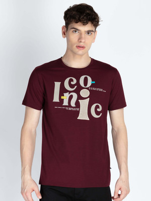 Status Quo Printed Men Round Neck Red T-Shirt