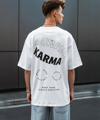 BEWAKOOF Printed Men Round Neck White T-Shirt