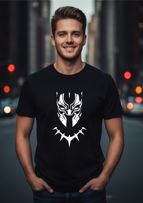 Uniplanet Store Graphic Print Men Round Neck Black T-Shirt