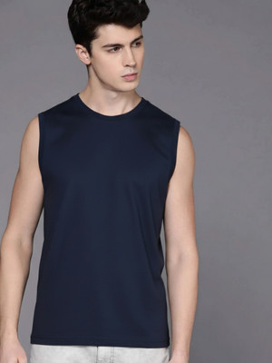 Jangoboy Solid Men Round Neck White T-Shirt