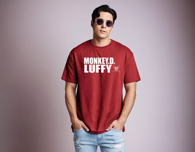 JoyandHappiness Printed Men Round Neck Red T-Shirt