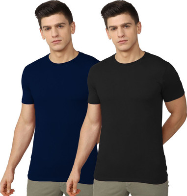 OrrganicChics Solid Men Round Neck Multicolor T-Shirt