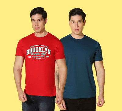 WOOSTRO Graphic Print Men Round Neck Multicolor T-Shirt