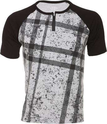 HouseOfCommon Printed Women Round Neck Grey T-Shirt