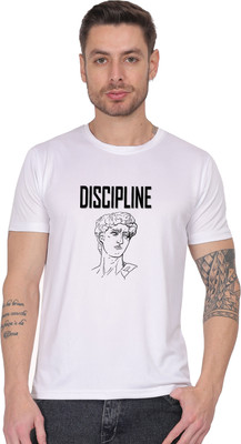 zivatraders Printed Men Round Neck White T-Shirt