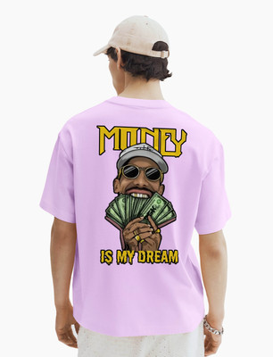 BubbleTwyst Graphic Print Men Round Neck Purple T-Shirt