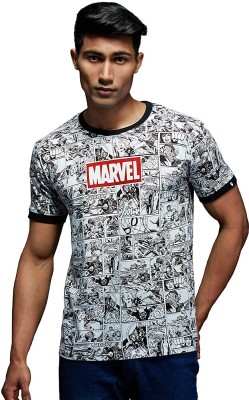 The Souled Store Printed Men Round Neck Multicolor T-Shirt