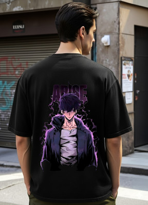 THE BROKEN STREET Graphic Print Men Round Neck Black T-Shirt