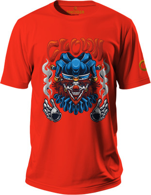 Enciger Solid Men Round Neck Red T-Shirt