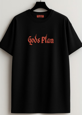LYNX CLUB Typography Men Round Neck Black T-Shirt