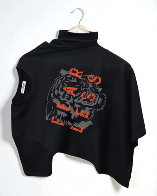 Magneto Printed Men Round Neck Black T-Shirt