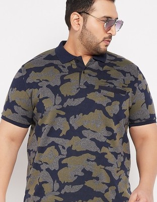 Austivo Printed Men Polo Neck Multicolor T-Shirt