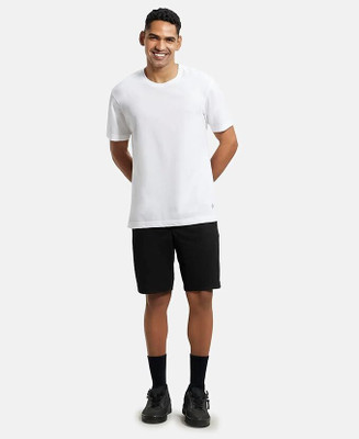 SPOWEARY Solid Men Round Neck White T-Shirt
