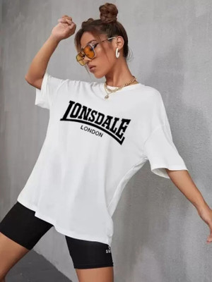 RAJARANCHO Typography Women Round Neck White T-Shirt