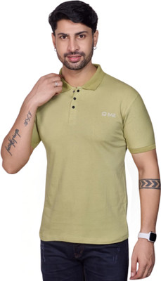 Qudio Solid Men Polo Neck Reversible Black T-Shirt