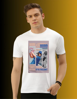 TDFASHIONS Graphic Print Couple Round Neck White T-Shirt