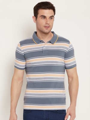 Austin Wood Striped Men Polo Neck Multicolor T-Shirt