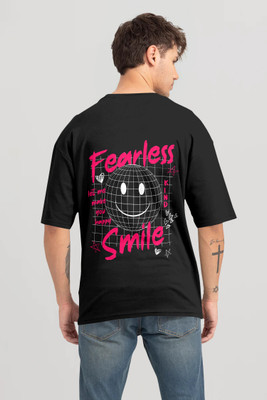 Triptee Printed Men Round Neck Black T-Shirt