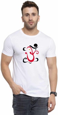 PRIMEFAIR Graphic Print Men Round Neck White T-Shirt