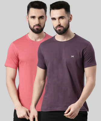 Force NXT Solid Men Round Neck Multicolor T-Shirt
