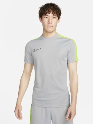 NIKE Colorblock Men Round Neck Grey T-Shirt