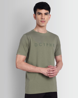 DCYPHR Graphic Print Men Crew Neck Green T-Shirt