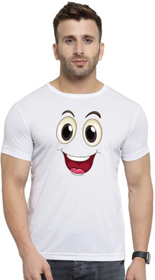 GiftsCraze Graphic Print Men Round Neck White T-Shirt