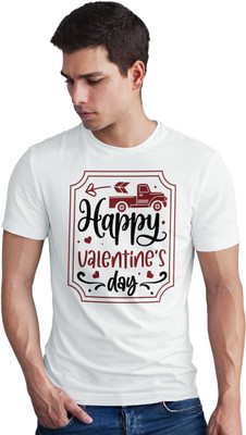 SeBLo Printed Men Round Neck White T-Shirt