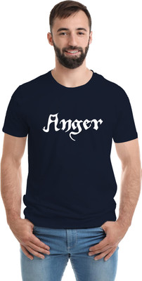 SmarTee Street Printed Men Round Neck Blue T-Shirt