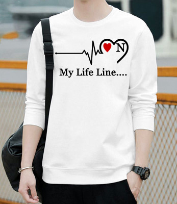 PARA HILLS Printed, Typography Men Round Neck White T-Shirt