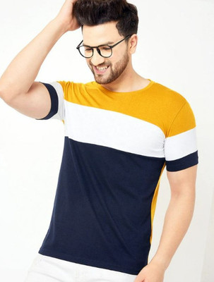 Stelino Printed Men Round Neck Multicolor T-Shirt