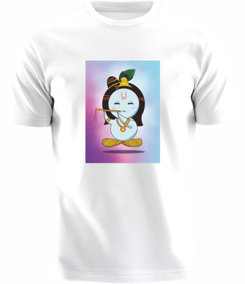 Luv My India Printed Women Round Neck White T-Shirt